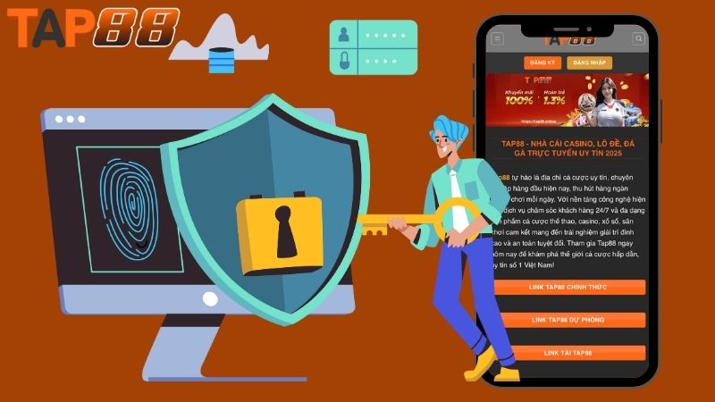 Hệ thống bảo mật thông tin tiên tiến của Tap88